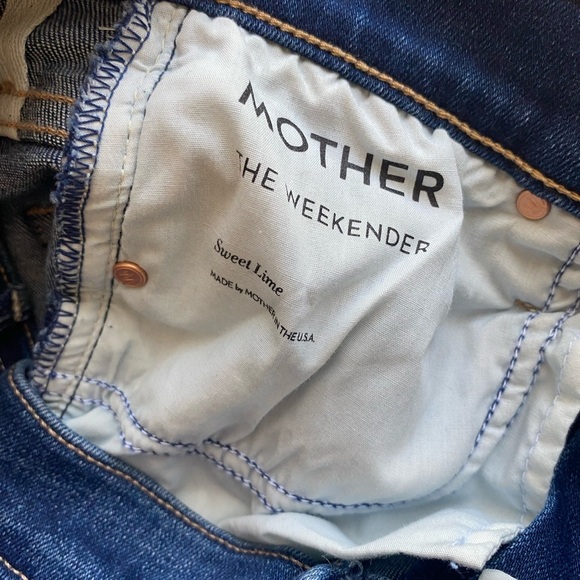 Mother Denim Women’s The Weekender Flare Jeans in Sweet Lime Size 25 - Picture 11 of 11